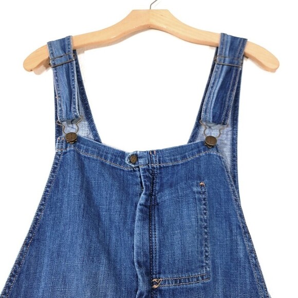 CURRENT/ELLIOTT Ranch Hand Overall Traveler Destroy Western Denim Jumpsuit Small - Picture 2 of 11